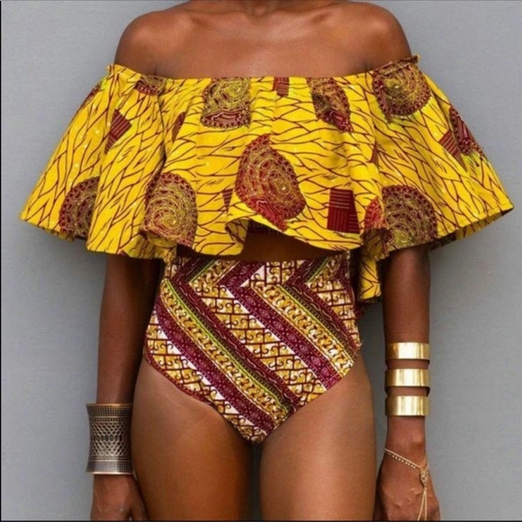 Other - Flounce high waist bikini